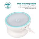 Rechargeable USB LED Motion Sensor Night Light 360 Rotating Toilet WC Kitch