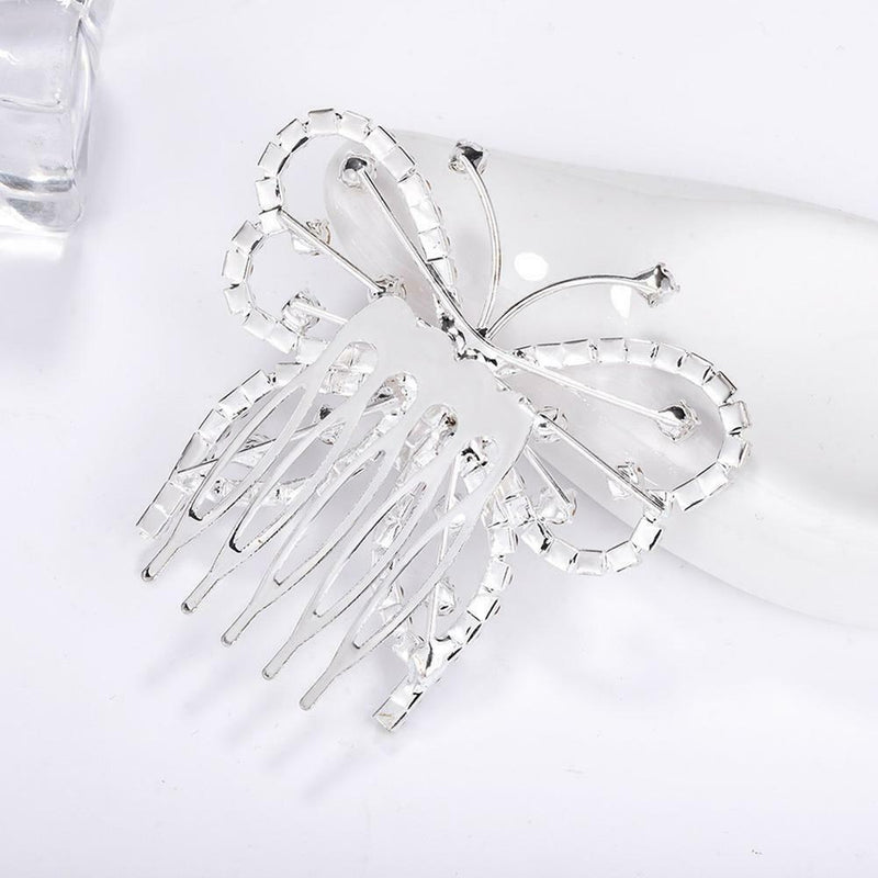 Elegant Rhinestone Hairpin Crystal Hair Comb Women Wedding Valentine Gift
