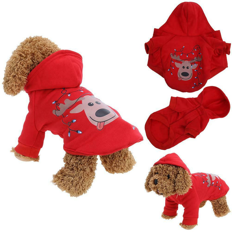 Pet christmas clothes pet dog autumn and winter jacket sweater S