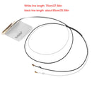 1 Pair Universal Laptop Mini PCI-E Wireless Wifi Internal Antenna Black+White