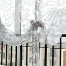 Beauty Floral Tie Up Roman Curtain Shade Small Window Voile Drape Sheer