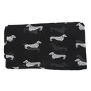 Sausage Dachshund Dog Animal Ladies Scarf Shawl Soft Feel 180 x 90cm Black