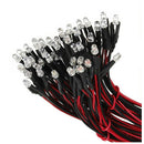 50 pcs 12V 20cm LED Pre wired 3mm white A9A1