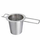 1pc Stainless Steel Tea Infuser Filter Long Handle Folding Tea Strainer Reu