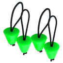 4pcs Rubber Kayak Scupper Plugs Drain Holes Stopper Bung with Elastic Cord