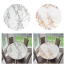2 Pack Elastic Fitted Table Cover, Polyester Vinyl Round Tables Tablecloth Table