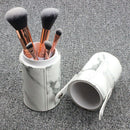 5pcs/Set Marble Handle Makeup Brushes Portable Travel Face Cosmetic Pens Kits