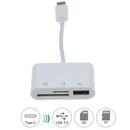 3 in 1 USB Card Reader Adapter Type C Cable Micro TF Camera Smart Memory C â„–[
