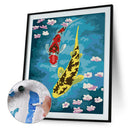 Painting By Numbers Kit DIY Fish Digital Canvas Wall Art Picture Home Decor