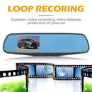 3.5in 1080p Car In-Dash DVR Cam Digital Video Recorder Rear View Mirror Camera