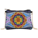 DIY Flower Special Shape Diamond Painting Leather Chain Shoulder Bag Clutch