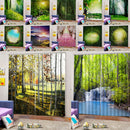 2x Blackout Window Curtain Darkening Bath Drape Voile Sheer w/ Hook Ring 01