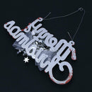 Merry Christmas Letter Card Pendant Christmas Tree Decorations Ornaments