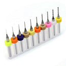 10PCS Hard Alloy 0.3mm to 1.2mm Print Circuit Board Carbide Micro Drill Bi SWA