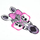 23cmTshirt patch Diy Zebra head pattern iron on for clothing transfer printing3C