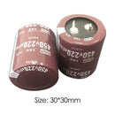 2pcs 30x30mm 220UF Electrolytic Metal Capacitor for Electronic Products Circuit