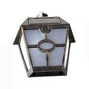 Retro 2LED Solar Wall Lamp Waterproof Garden Yard Security Light Warm Light