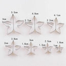 7pcs/set Stainless Steel Rose Flower Petal Calyx Cake Cutter Slicer Set Pas N3D6