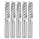 5Pcs Up Down Cut 6MM Spiral Solid Carbide CNC Router Endmill Compression Wo S1D7