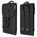 Cell Phone Pouch Case Belt Bag For Smartphone 5.5inch Black