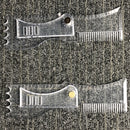 2pcs Adjustable Beard Shaping Tool Template Guide Facial Hair Trimmer Ruler