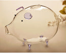 Piggy Bank Design Glass Money Box Vase Bottle Terrarium Container