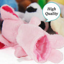 10pc Cartoon Biological Animal Finger Puppet Plush Baby Favor Toys .Child R1F7