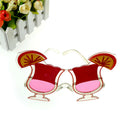 Cherry Juice with Lemon Shaped Party Glasses Sunglasses Birthday Decorati3C