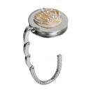 Table Foldable Handbag Bag Rhinestone Crown Hanger Handbag Hook Holder, Sil R4A9