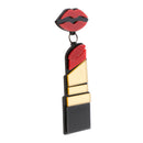 Tassel Earrings - Acrylic Earrings - Lipstick Studs - Women's Earrings