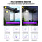 Solar Powered Motion Sensor 100LED Security Wall Light Outdoor Gate Garden Lamp