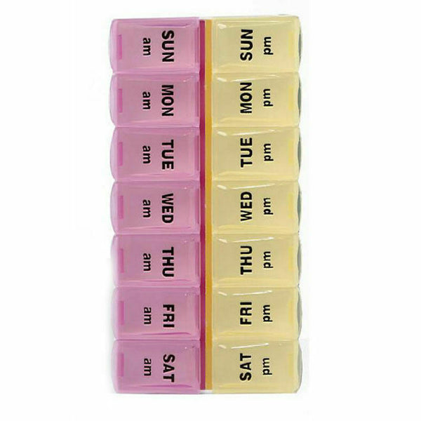 7 Day Weekly Daily Pill Box Medicine Tablet Storage Dispenser S1W0 Holder O V0W7