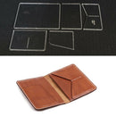 5pcs Durable Acrylic Card Holder Bag Template Handmde Leather Pattern Crafts