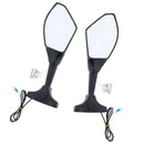 Rear View Mirrors Muscle LED Turn Signals Light Universal Replaceable