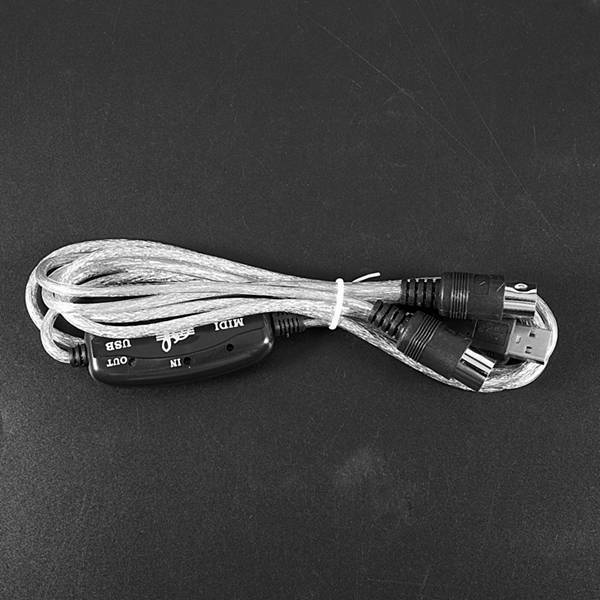 2m USB to MIDI Interface Converter Cable Cord PC to Music Keyboard Adapter