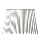 26 Pieces Stainless Steel Single Pointed Knitting Needles Weave Craft Tools
