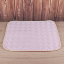 Summer Pet Cooling Ice Mat Cat Puppy Dog Sleeping Blanket Cushion (Pink L) A