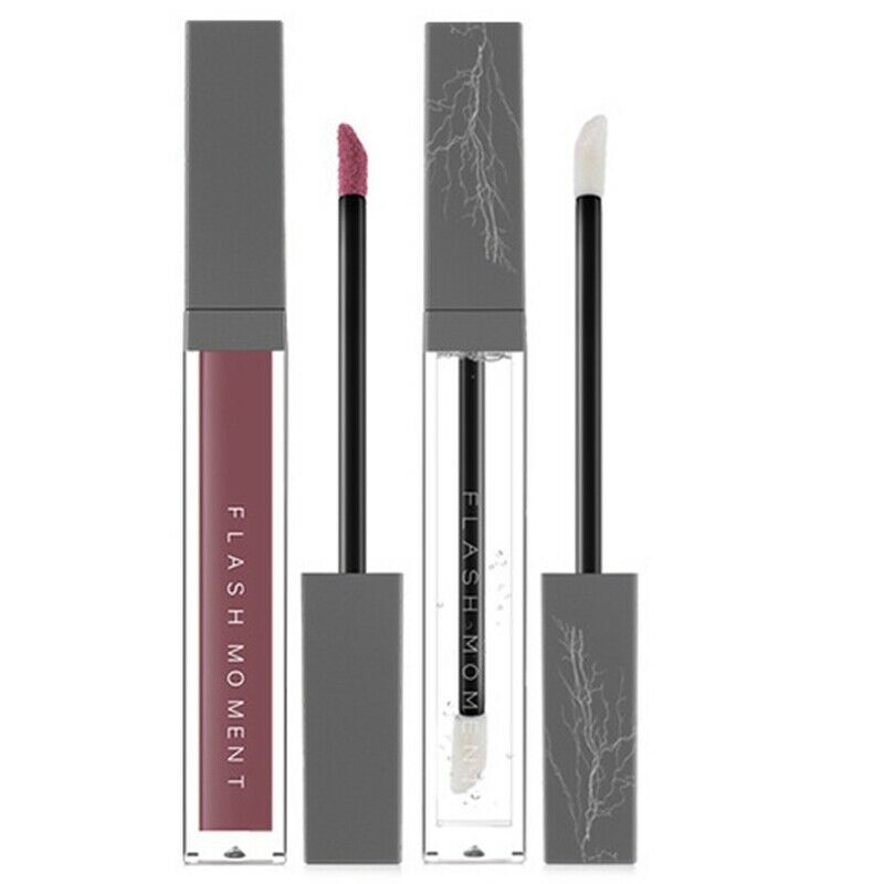 Flash Moment Matte Matte Lip Gloss Moisturizing Glass Lip Glaze Set Waterpr B6N6