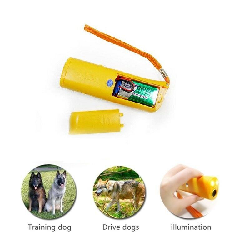 Ultrasonic dog trainer repeller Yellow