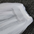 One Layer Tulle 3 Meters Long Wedding Veil Bridal Veils White Lace Edge wit