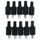 10pcs 2 pin din male plug hifi loudspeaker audio connector for speakerJA-Q