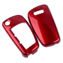 RED Car Keyless Remote Key Fob Case Shell ABS Cover Fit for Audi A1 A3 A4 A5 A6