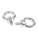 2 PCS M6 304 Stainless Steel Lifting Eye Bolts Ring, Marine Grade