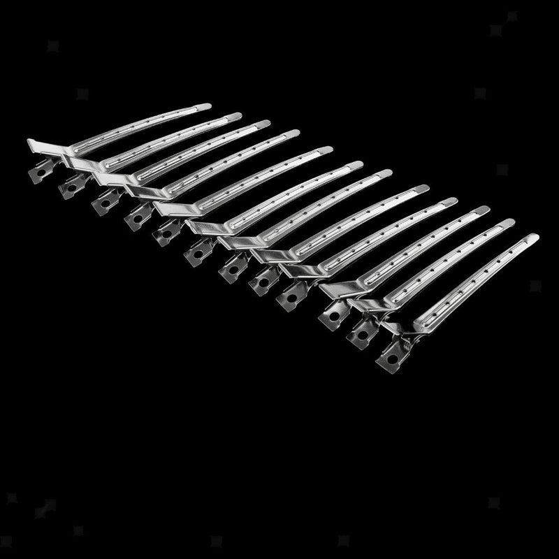 12pcs/Box Hair Long Section Clips Salon Cutting Styling Hairdressing Clamps