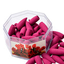 70Pcs Rose Incense Bullet Cone Zen Yoga Tea House Smoke Tower Backflow Cone