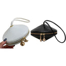 Fashion Round Pu Leather Handbag Small Round Bag Round Bag Small Wallet And