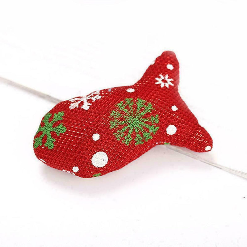 1pcs Cat Toys Christmas Mouse Catnip Pets Kitten Teaser Interactive gift Su G8Y5