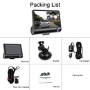 Car DVR 3 Cameras Lens 4.0 Inch Dash Camera Dual Lens with Rearview Camera