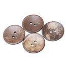 100PCs Brown Coconut Shell 2 Holes Sewing Buttons Scrapbooking 44mm(1-3/4") K7U1