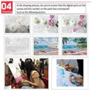 Creative Oil Paintings DIY Art Crafts Frameless Home F8B6 Animal Painting C3T7